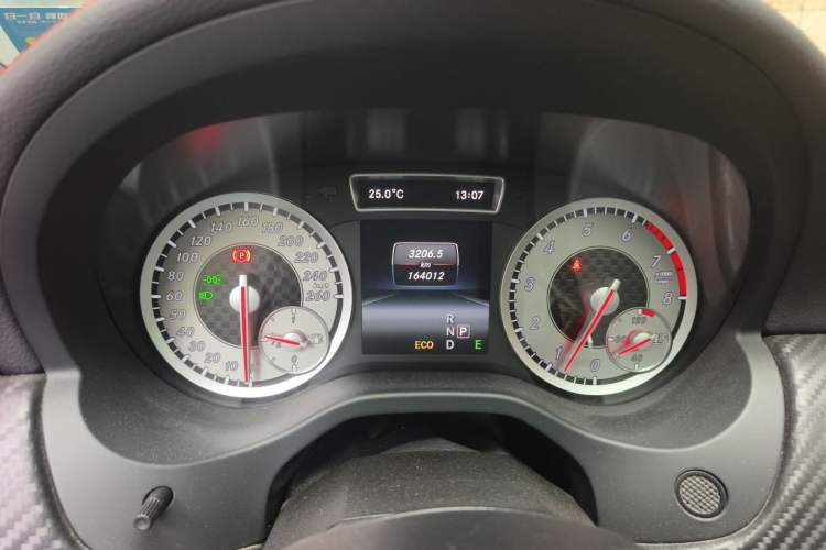 Used Mercedes-Benz A-Class 2013 A 260 Sport model Odometer Close Up