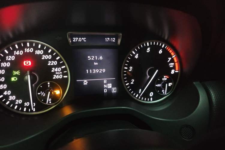 Used Mercedes-Benz A-Class 2013 A 180 Fashion Model Odometer Close Up