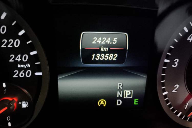 Used Mercedes-Benz A-Class 2013 A 260 Sport model Odometer Close Up