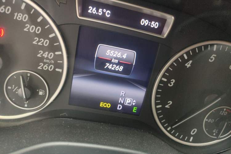 Used Mercedes-Benz A-Class 2013 A 180 Fashion Model Odometer Close Up