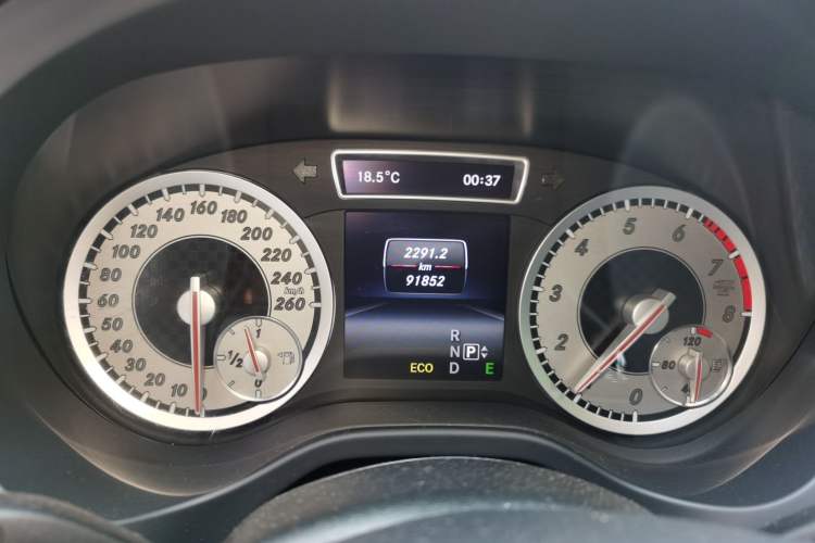 Used Mercedes-Benz A-Class 2013 A 200 Urban Edition Odometer Close Up