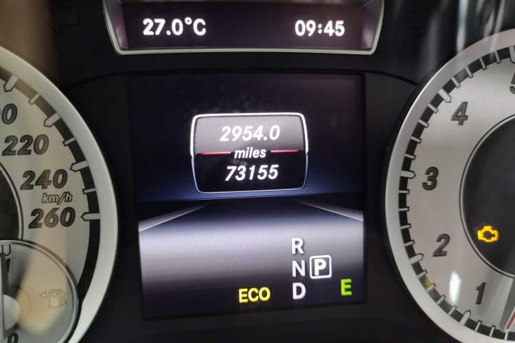 Used Mercedes-Benz A-Class 2013 A 260 Sport model Odometer Close Up