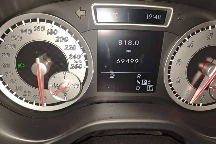 Used Mercedes-Benz A-Class 2013 A 200 Urban Edition Odometer Close Up