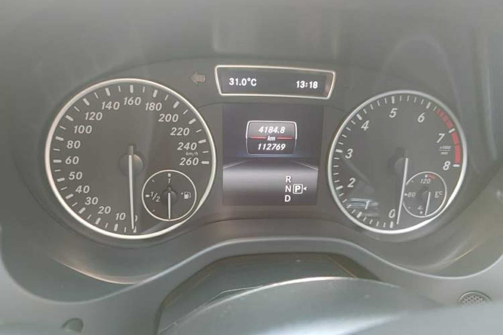Used Mercedes-Benz A-Class 2013 A 180 Fashion Model Odometer Close Up