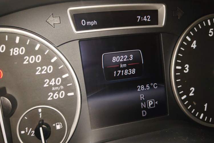 Used Mercedes-Benz A-Class 2013 A 180 Fashion Model Odometer Close Up