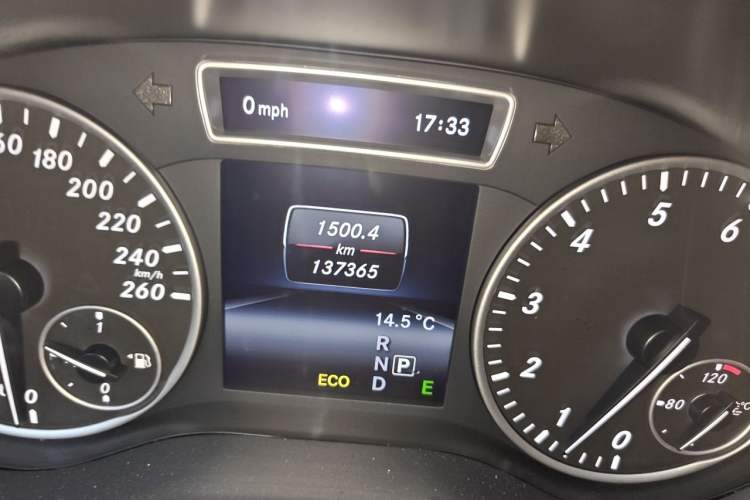 Used Mercedes-Benz A-Class 2013 A 180 Fashion Model Odometer Close Up