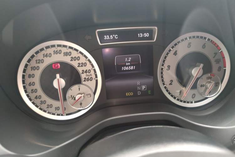 Used Mercedes-Benz A-Class 2013 A 200 Urban Edition Odometer Close Up