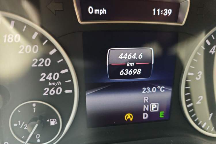 Used Mercedes-Benz A-Class 2015 A 180 Standard Model Odometer Close Up