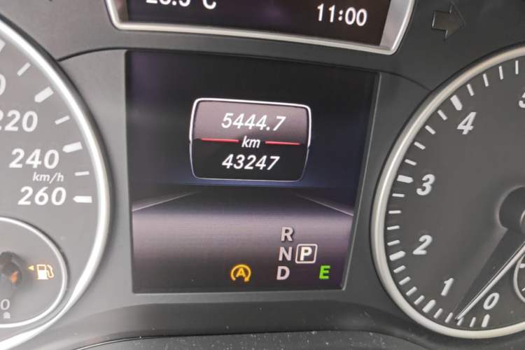 Used Mercedes-Benz A-Class 2015 A 180 Standard Model Odometer Close Up