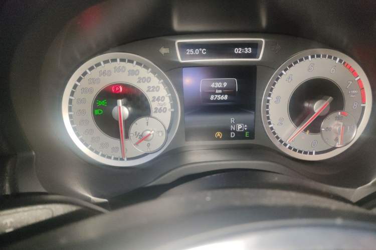 Used Mercedes-Benz A-Class 2015 A 200 Fashion Model Odometer Close Up