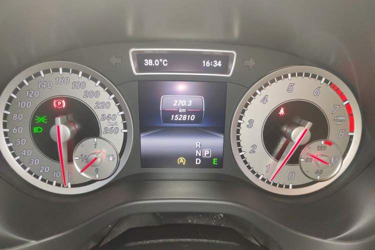 Used Mercedes-Benz A-Class 2015 A 200 Sport Edition Odometer Close Up