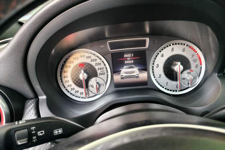 Used Mercedes-Benz A-Class 2015 A 200 Sport Edition Odometer Close Up