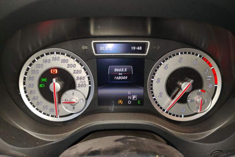 Used Mercedes-Benz A-Class 2015 A 200 Fashion Model Odometer Close Up