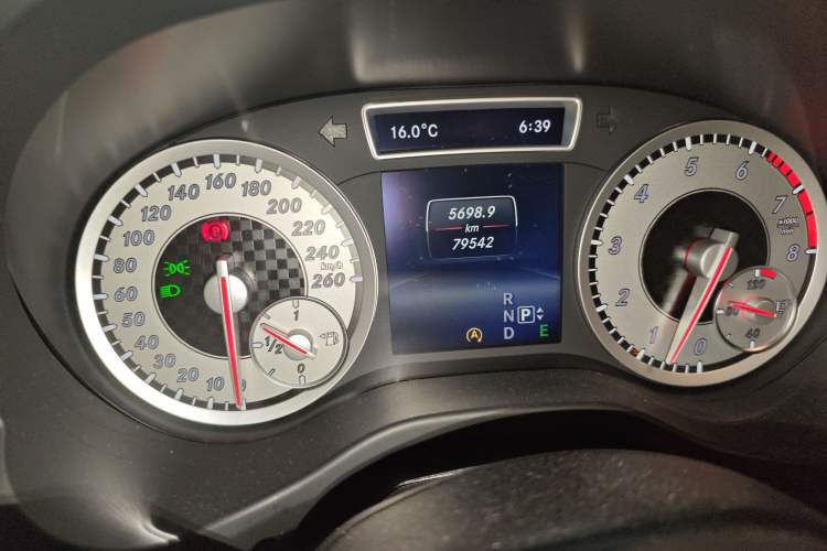 Used Mercedes-Benz A-Class 2015 A 200 Sport Edition Odometer Close Up