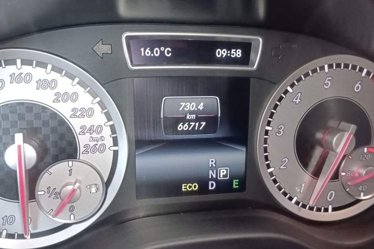 Used Mercedes-Benz A-Class 2015 A 200 Fashion Model Odometer Close Up