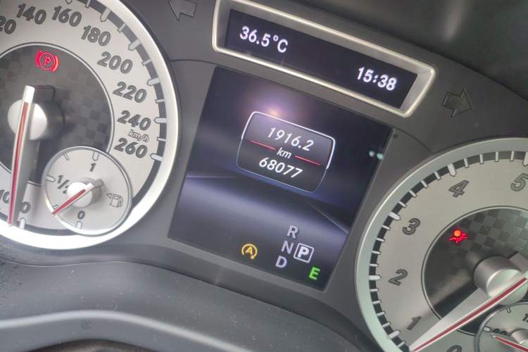 Used Mercedes-Benz A-Class 2015 A 200 Sport Edition Odometer Close Up