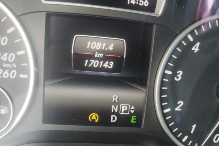 Used Mercedes-Benz A-Class 2015 A 180 Odometer Close Up