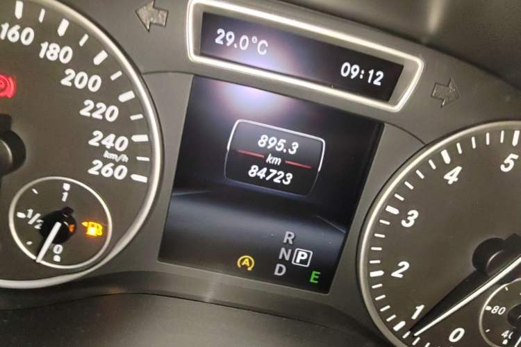 Used Mercedes-Benz A-Class 2015 A 180 Odometer Close Up