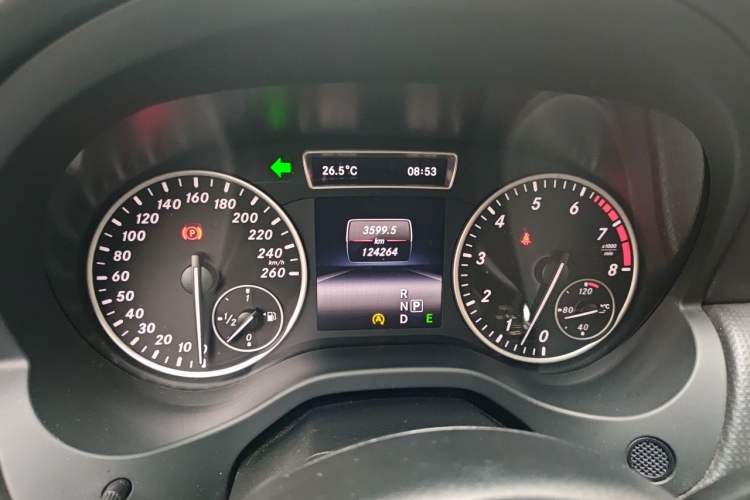 Used Mercedes-Benz A-Class 2015 A 180 Standard Model Odometer Close Up