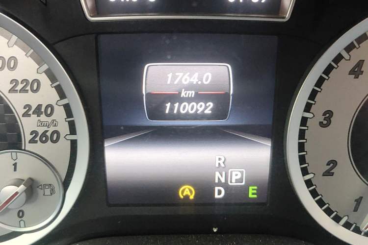 Used Mercedes-Benz A-Class 2015 A 200 Fashion Model Odometer Close Up