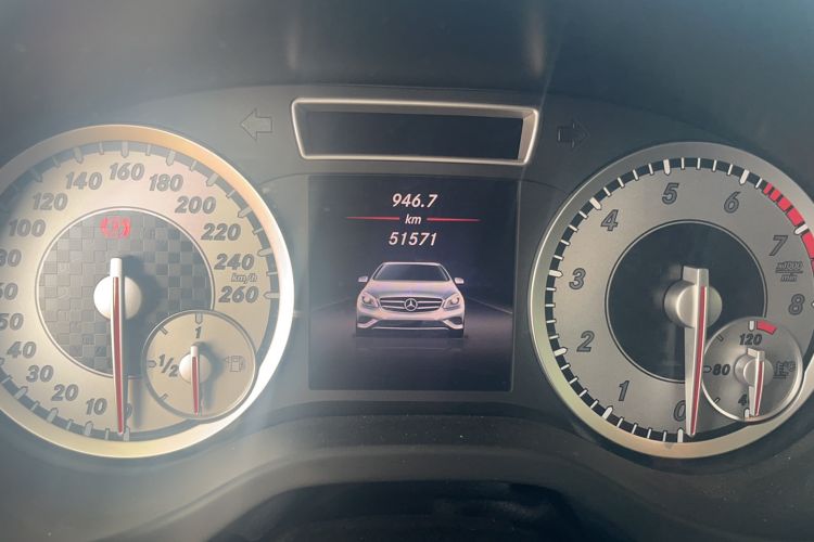 Used Mercedes-Benz A-Class 2015 A 200 Sport Edition Odometer Close Up
