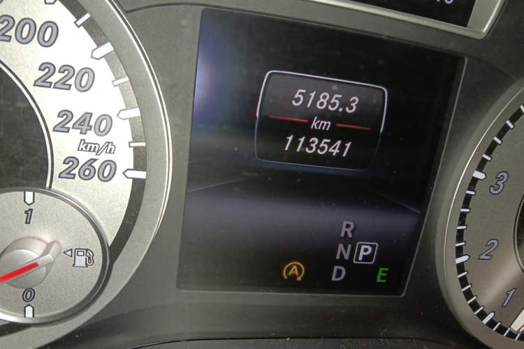 Used Mercedes-Benz A-Class 2015 A 200 Sport Edition Odometer Close Up