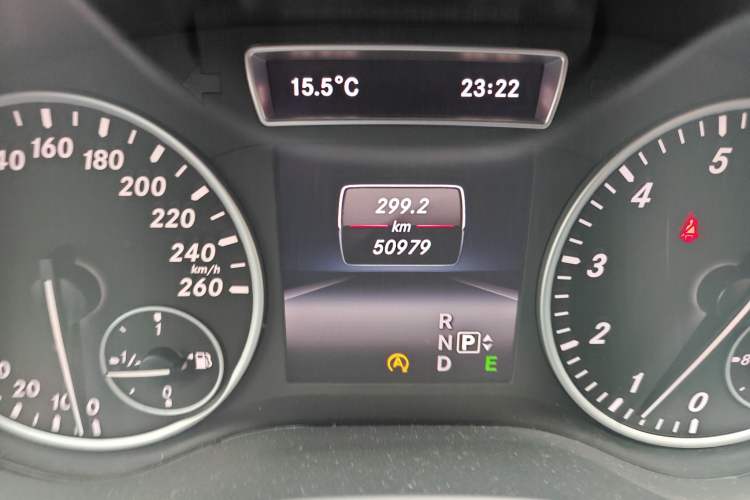 Used Mercedes-Benz A-Class 2015 A 180 Odometer Close Up