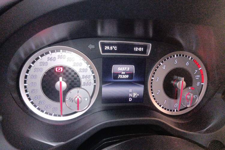 Used Mercedes-Benz A-Class 2015 A 200 Sport Edition Odometer Close Up
