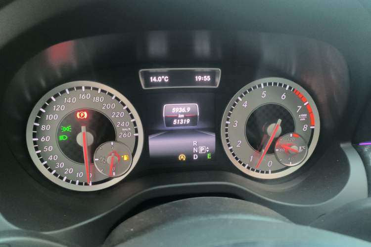 Used Mercedes-Benz A-Class 2015 A 200 Sport Edition Odometer Close Up