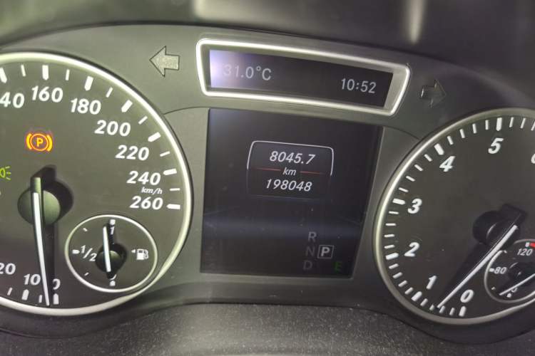 Used Mercedes-Benz A-Class 2015 A 180 Standard Model Odometer Close Up