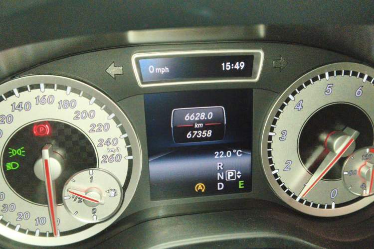 Used Mercedes-Benz A-Class 2015 A 200 Fashion Model Odometer Close Up