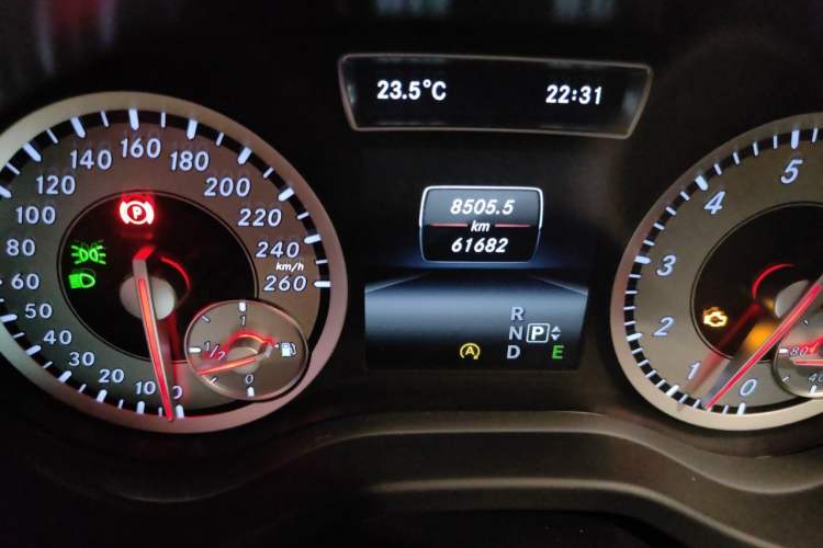 Used Mercedes-Benz A-Class 2015 A 200 Sport Edition Odometer Close Up