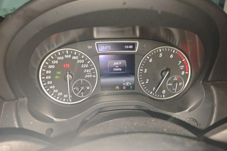 Used Mercedes-Benz A-Class 2015 A 180 Standard Model Odometer Close Up