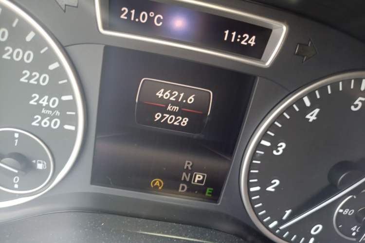 Used Mercedes-Benz A-Class 2015 A 180 Standard Model Odometer Close Up