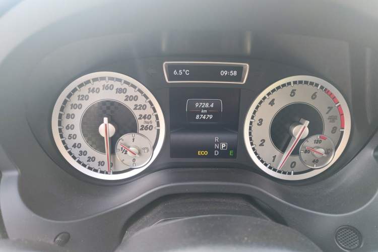Used Mercedes-Benz A-Class 2015 A 200 Fashion Model Odometer Close Up