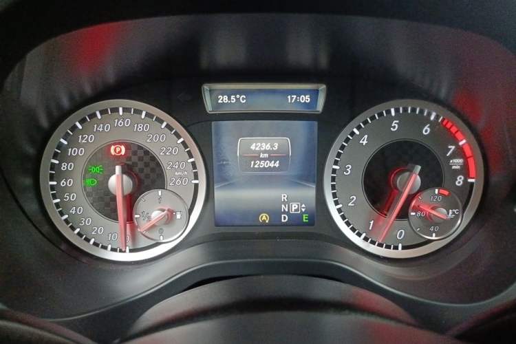 Used Mercedes-Benz A-Class 2015 A 200 Fashion Model Odometer Close Up