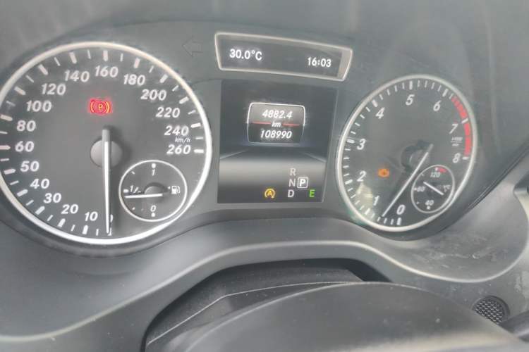 Used Mercedes-Benz A-Class 2015 A 180 Standard Model Odometer Close Up