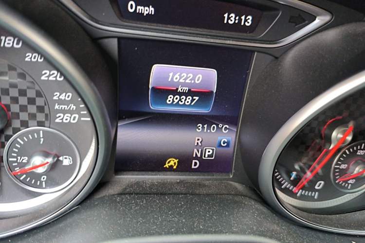 Used Mercedes-Benz A-Class 2016 A 260 Sport Edition Odometer Close Up