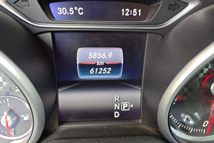 Used Mercedes-Benz A-Class 2016 A 200 Sport model Odometer Close Up