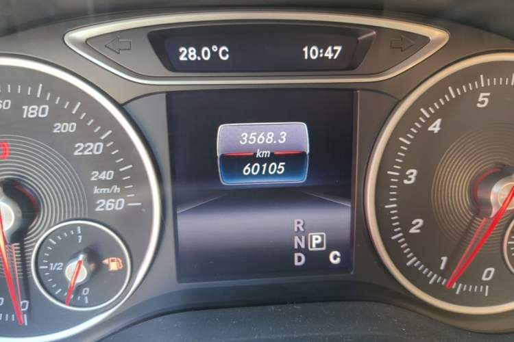 Used Mercedes-Benz A-Class 2016 A 200 Dynamic Edition Odometer Close Up