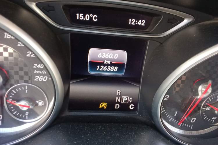 Used Mercedes-Benz A-Class 2016 A 200 Fashion Model Odometer Close Up