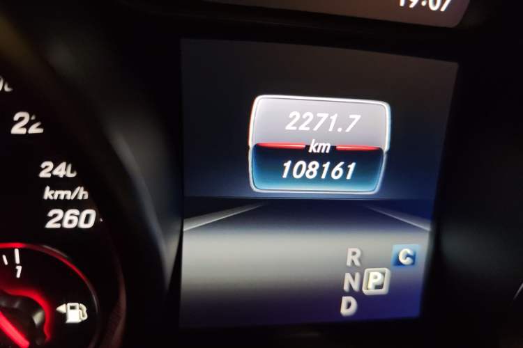 Used Mercedes-Benz A-Class 2016 A 200 Sport model Odometer Close Up