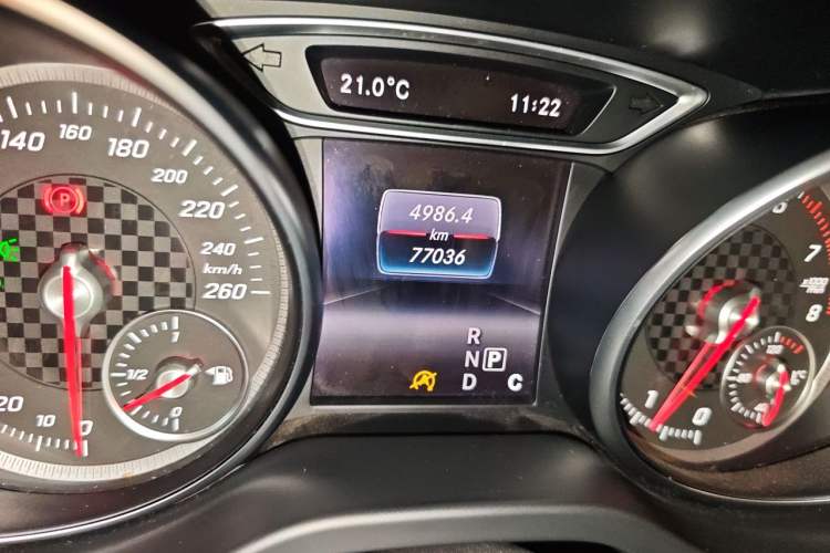 Used Mercedes-Benz A-Class 2016 A 200 Sport model Odometer Close Up
