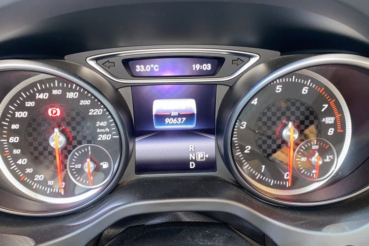 Used Mercedes-Benz A-Class 2016 A 200 Sport model Odometer Close Up