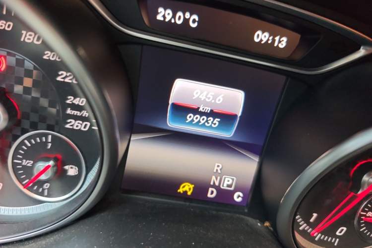 Used Mercedes-Benz A-Class 2016 A 200 Sport model Odometer Close Up