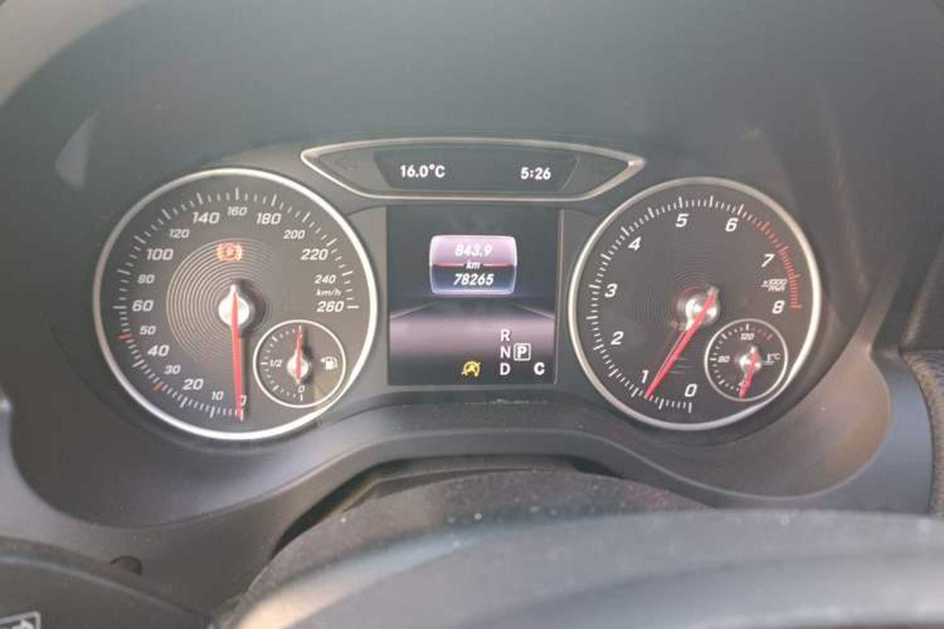 Used Mercedes-Benz A-Class 2016 A 180 Odometer Close Up