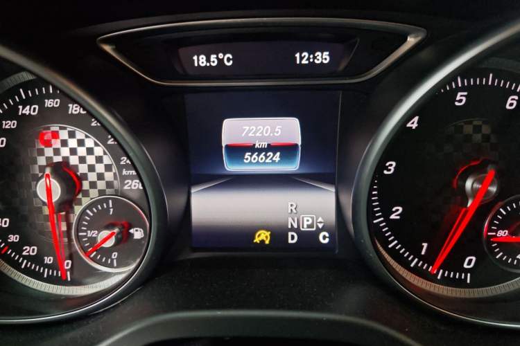 Used Mercedes-Benz A-Class 2016 A 200 Sport model Odometer Close Up