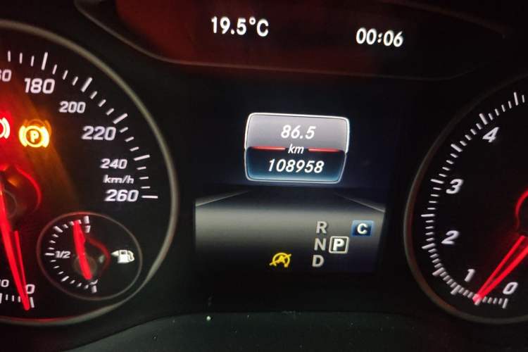 Used Mercedes-Benz A-Class 2016 A 200 Dynamic Edition Odometer Close Up