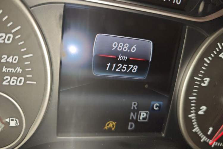 Used Mercedes-Benz A-Class 2016 A 180 Odometer Close Up