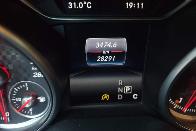 Used Mercedes-Benz A-Class 2016 A 200 Fashion Model Odometer Close Up